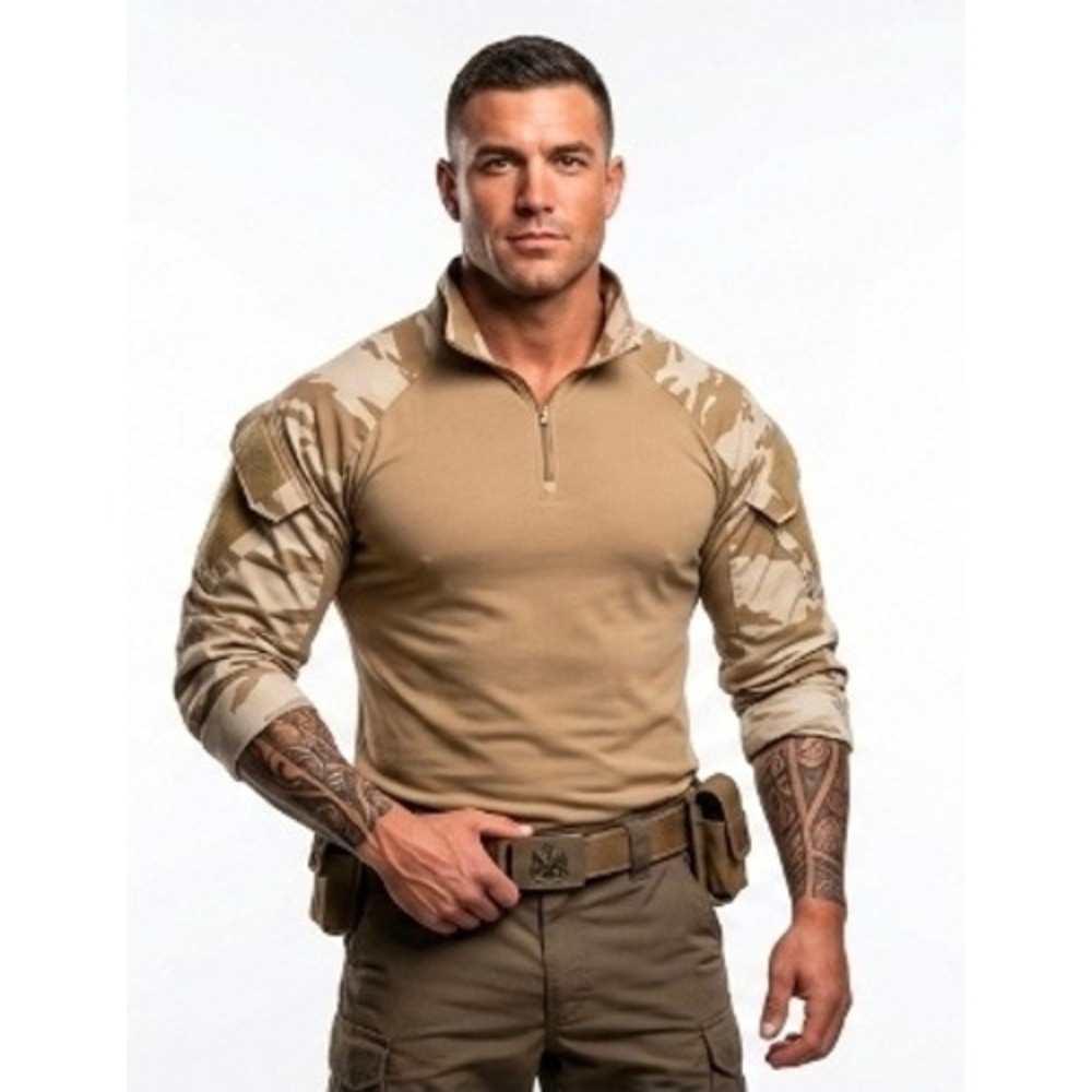 British Military Tan Combat Shirt XL Tactical Desert Camo UBACS British Army